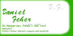 daniel feher business card